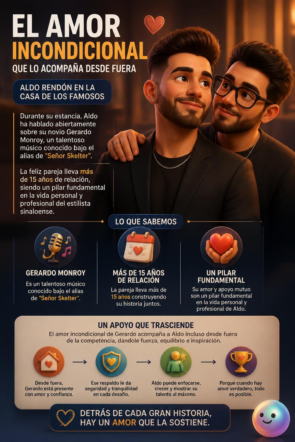 El amor incondicional que lo acompaña desde fuera