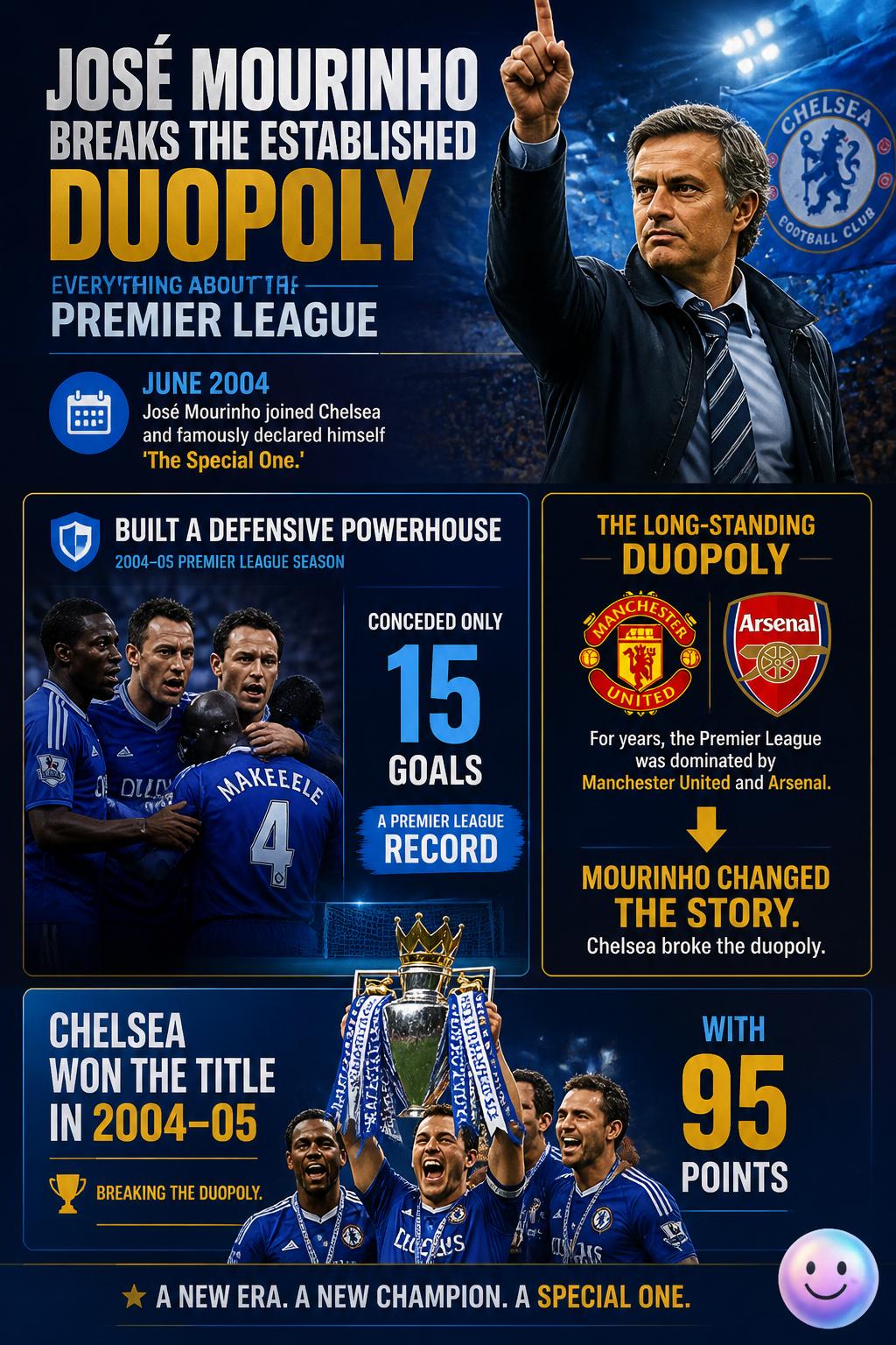 José Mourinho breaks the established duopoly