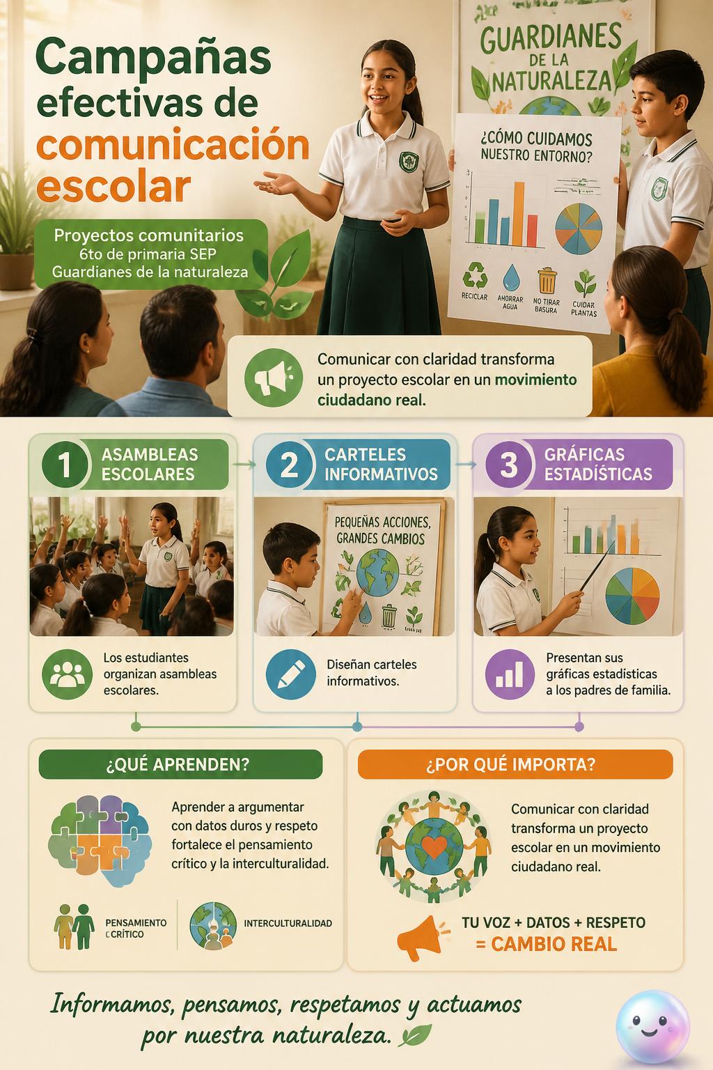 Campañas efectivas de comunicación escolar
