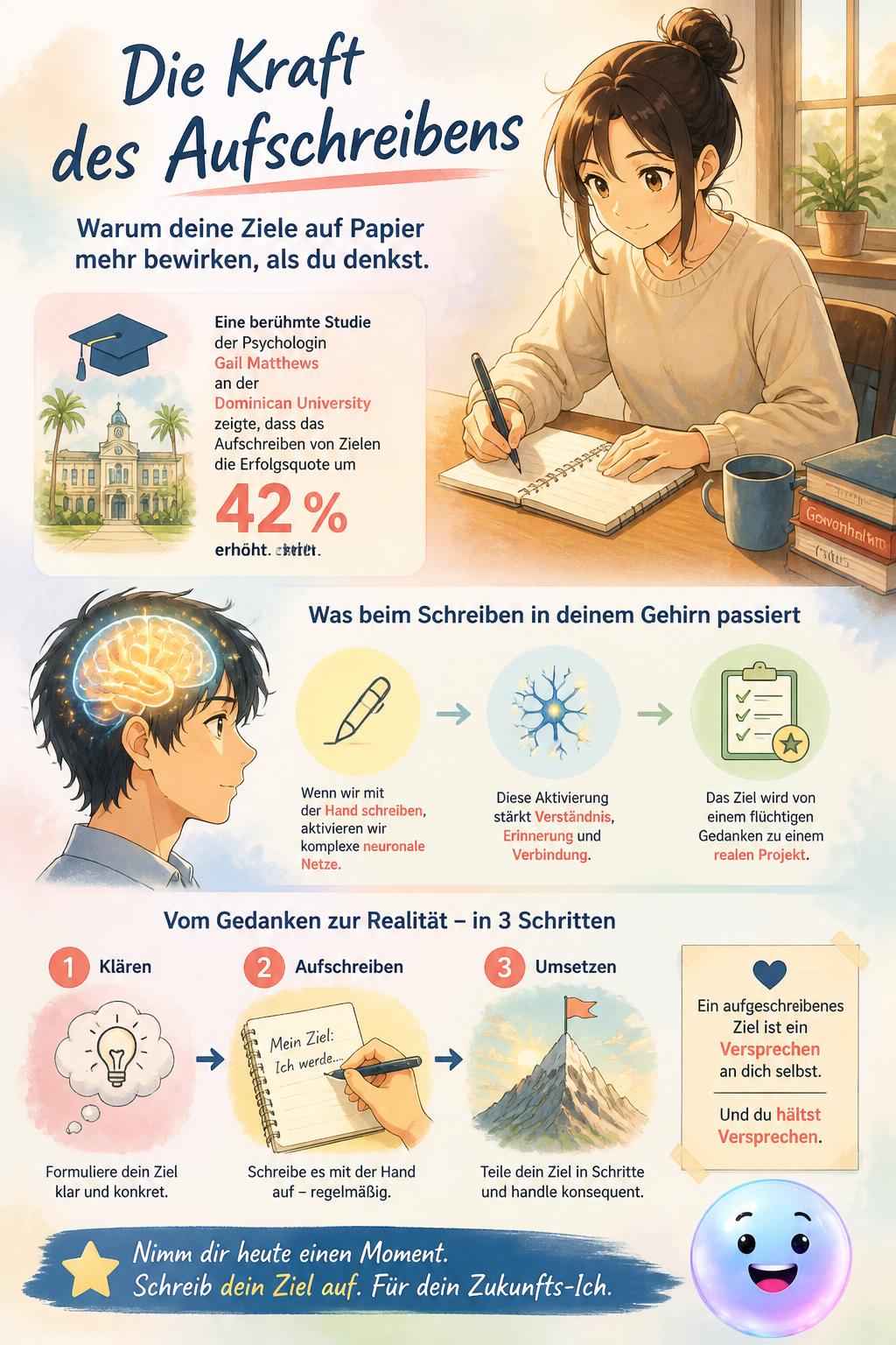 Die Kraft des Aufschreibens: SMART-Ziele festhalten