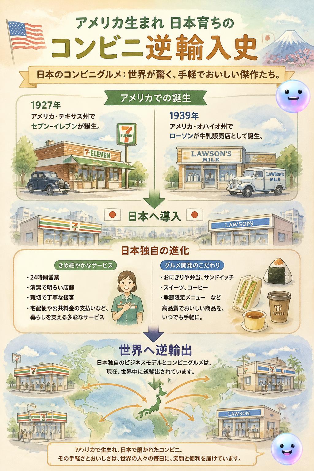 アメリカ生まれ日本育ちのコンビニ逆輸入史