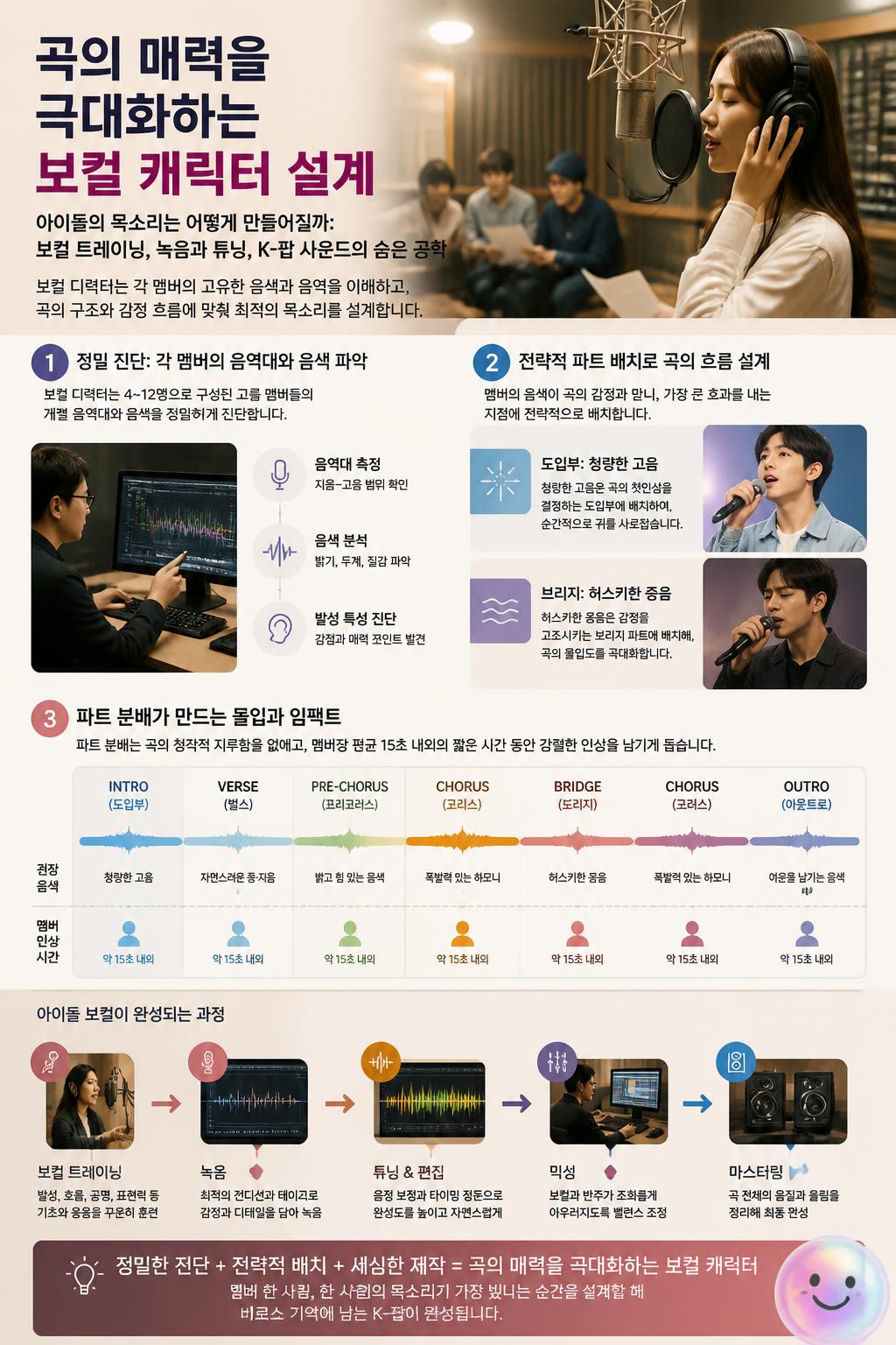곡의 매력을 극대화하는 보컬 캐릭터 설계