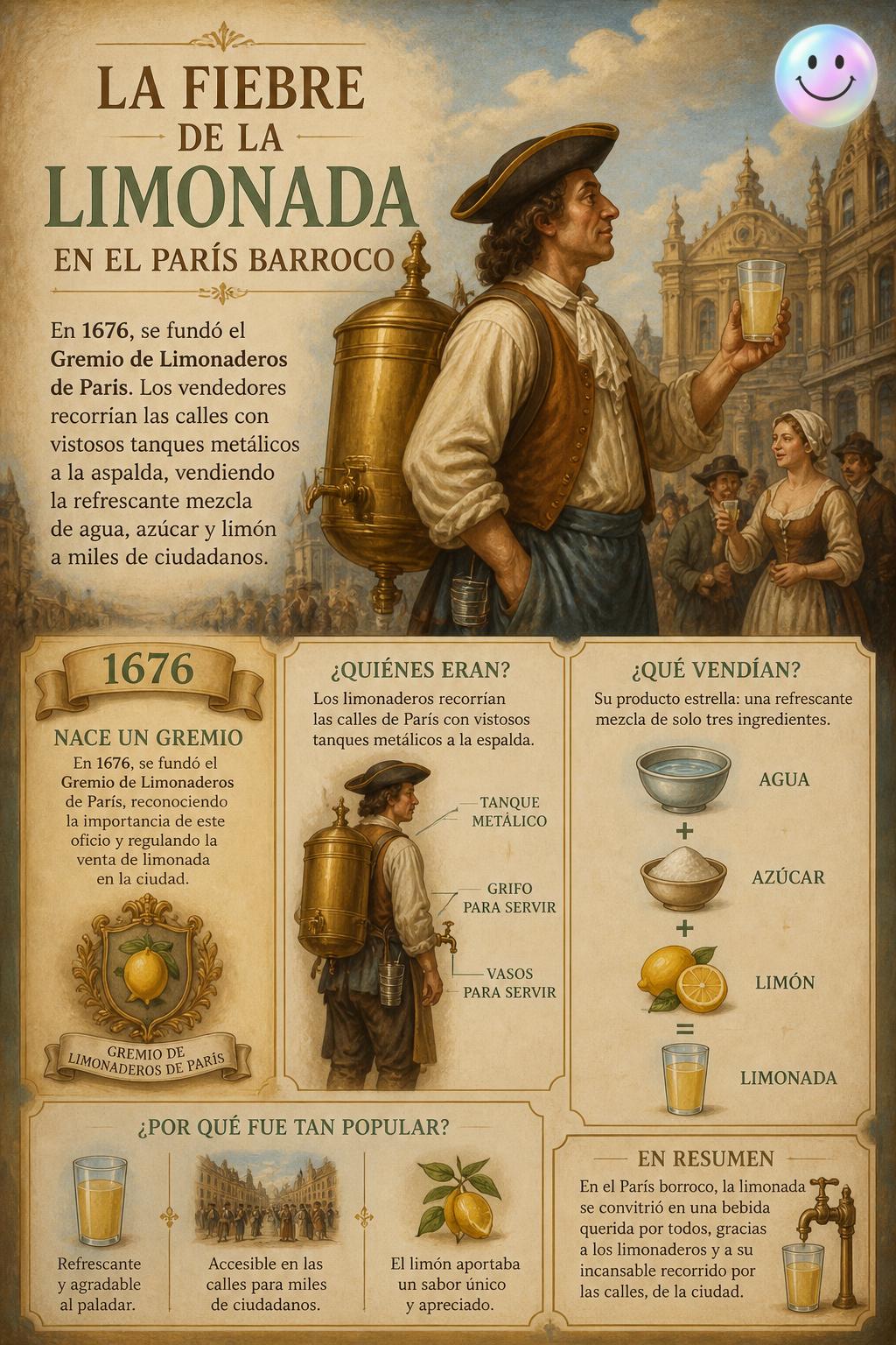 La fiebre de la limonada en el París barroco