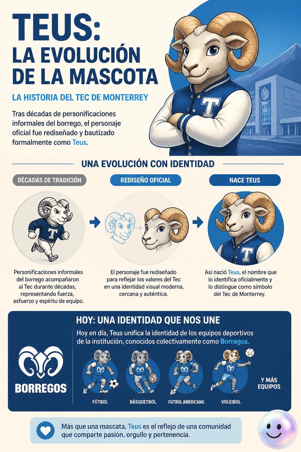 Teus: la evolución de la mascota