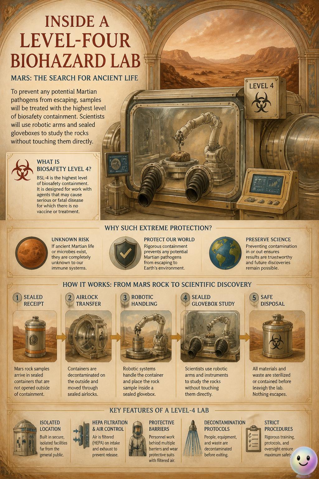 Inside a level-four biohazard lab