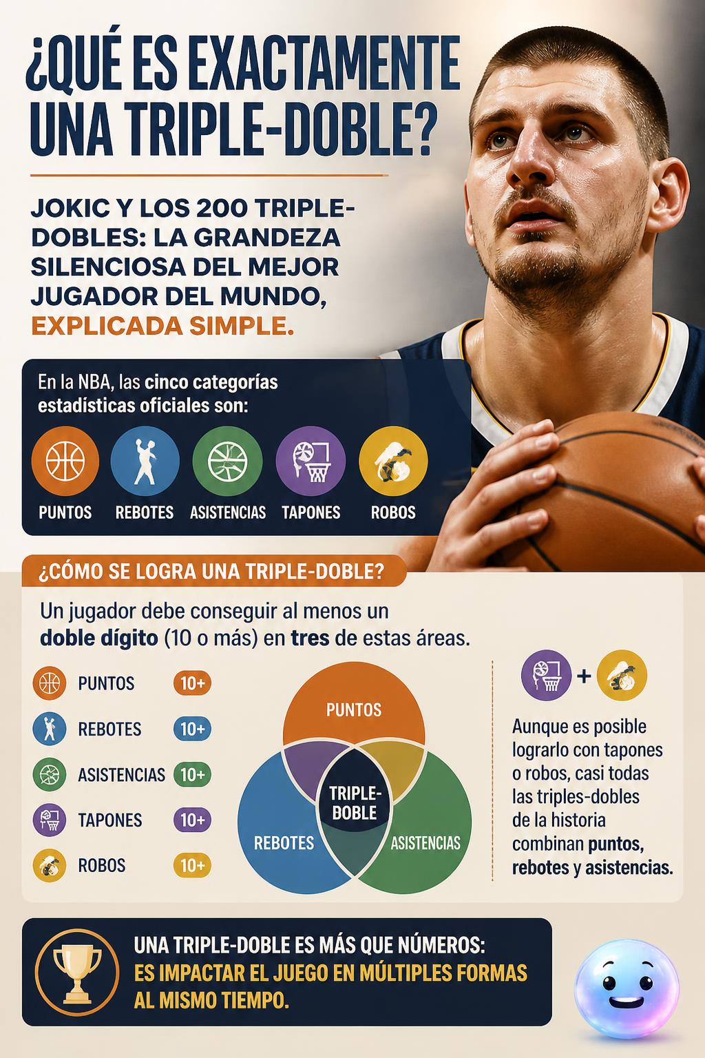 ¿Qué es exactamente una triple-doble?