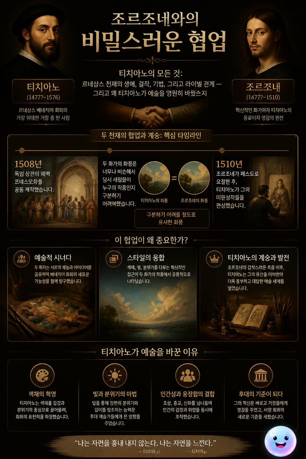 조르조네와의 비밀스러운 협업