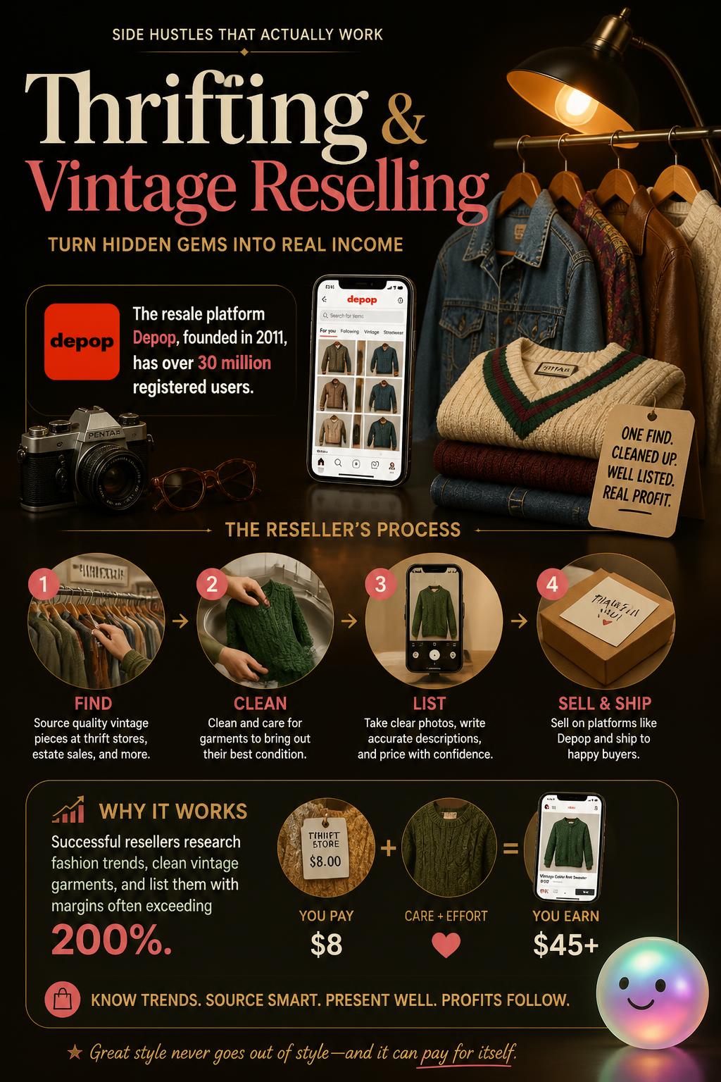 Thrifting and vintage reselling