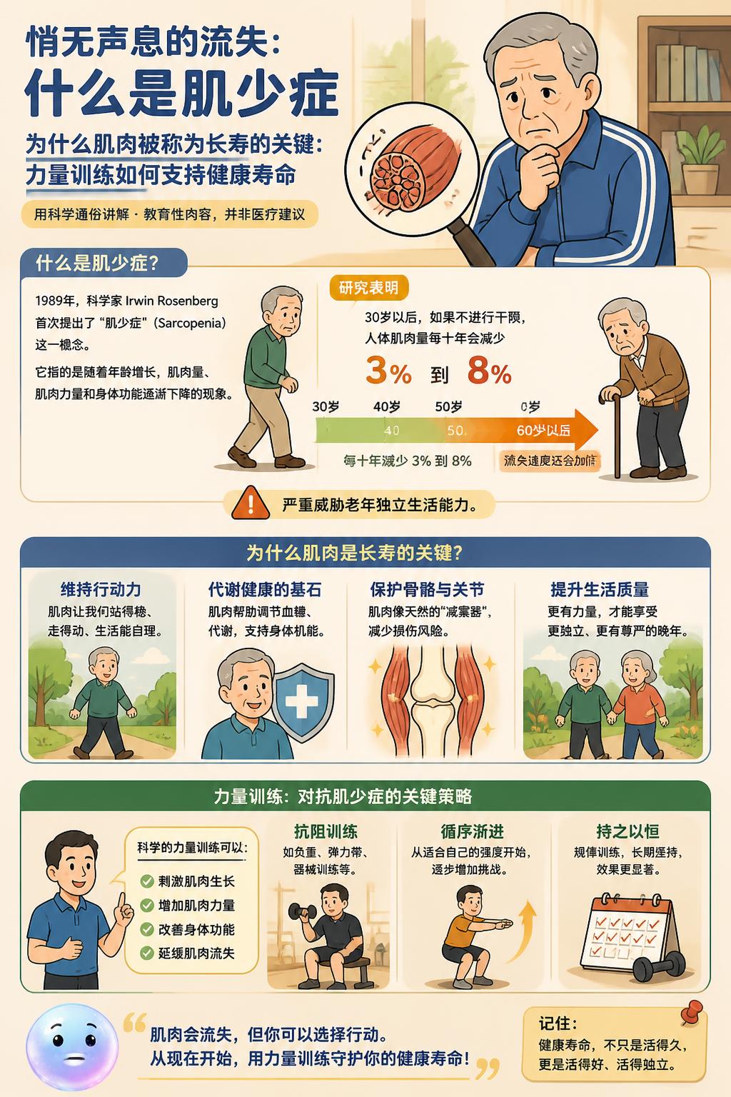 悄无声息的流失：什么是肌少症