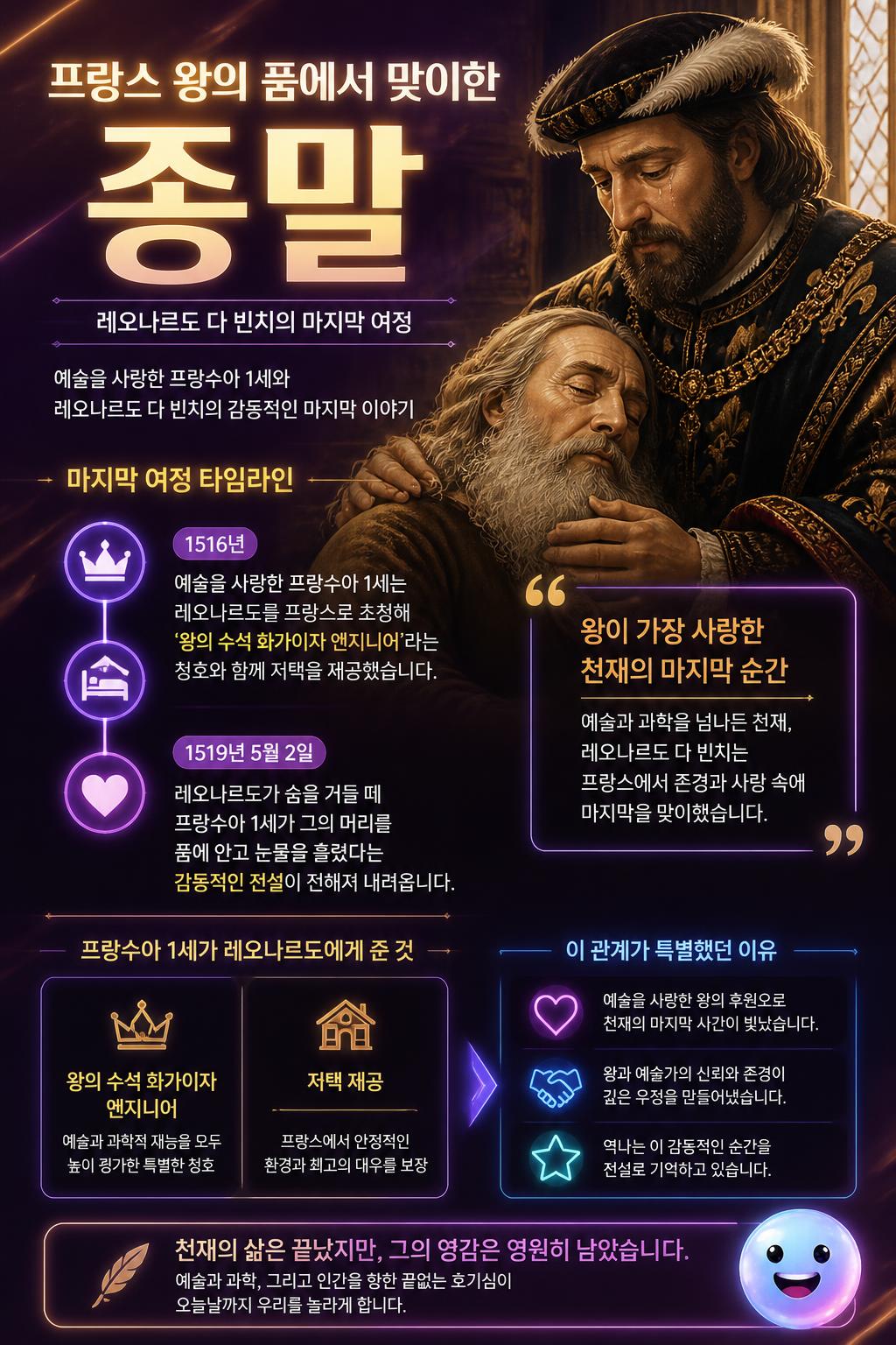 프랑스 왕의 품에서 맞이한 종말