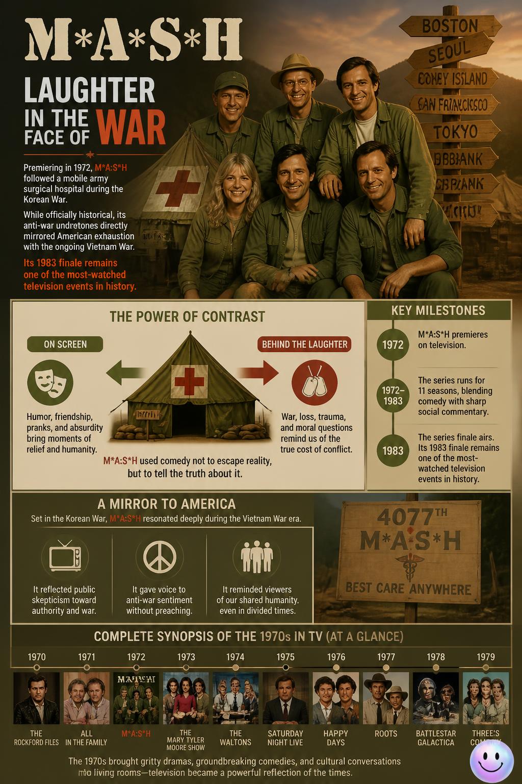 Laughter in the face of war