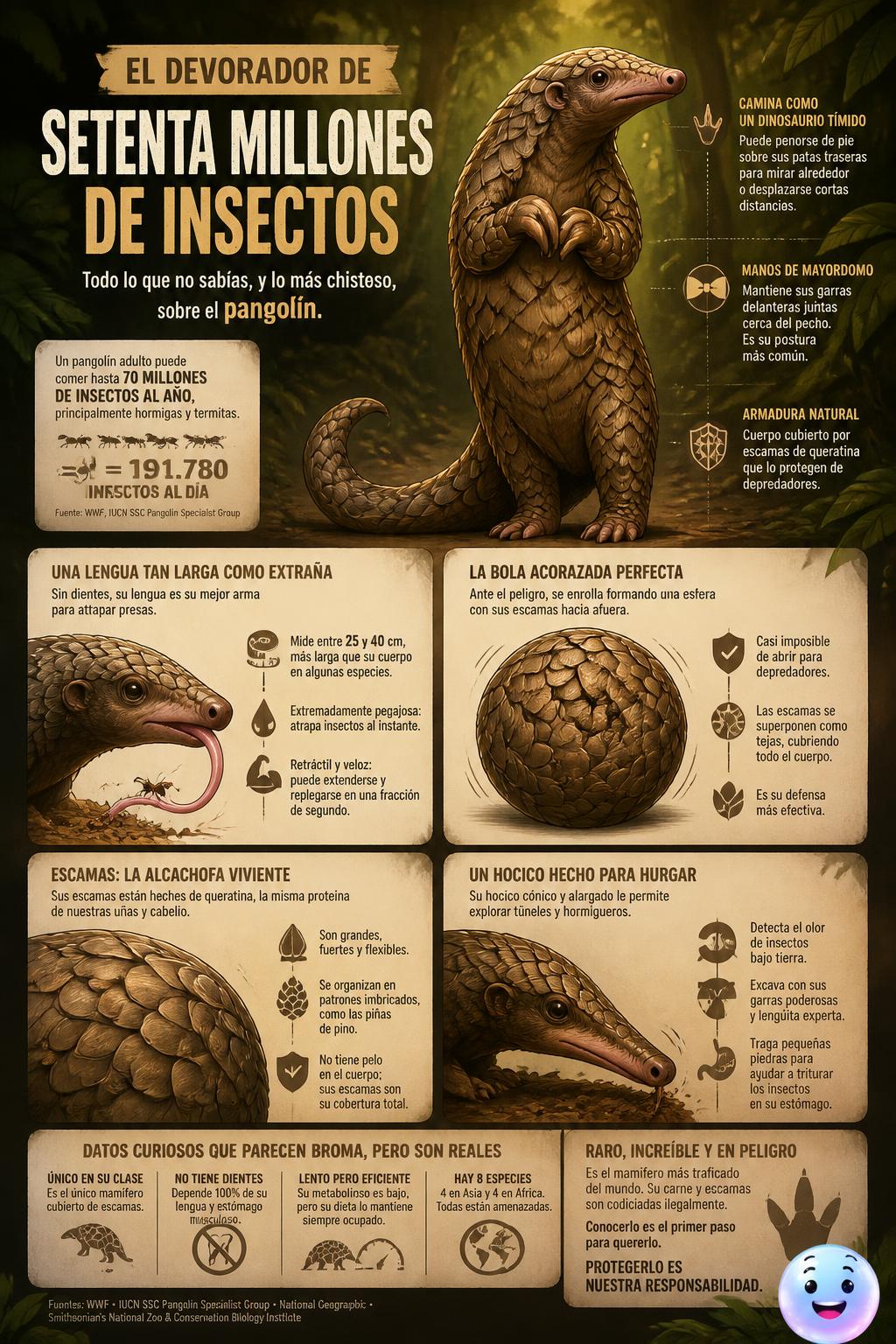 El devorador de setenta millones de insectos