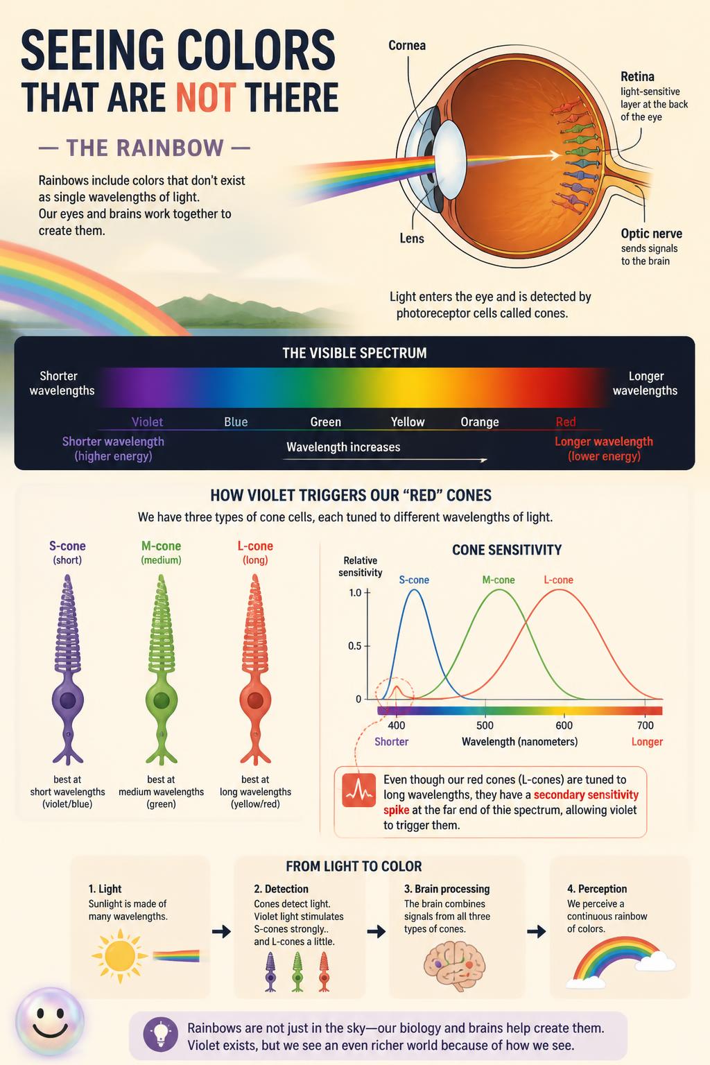 Seeing colors that are not there