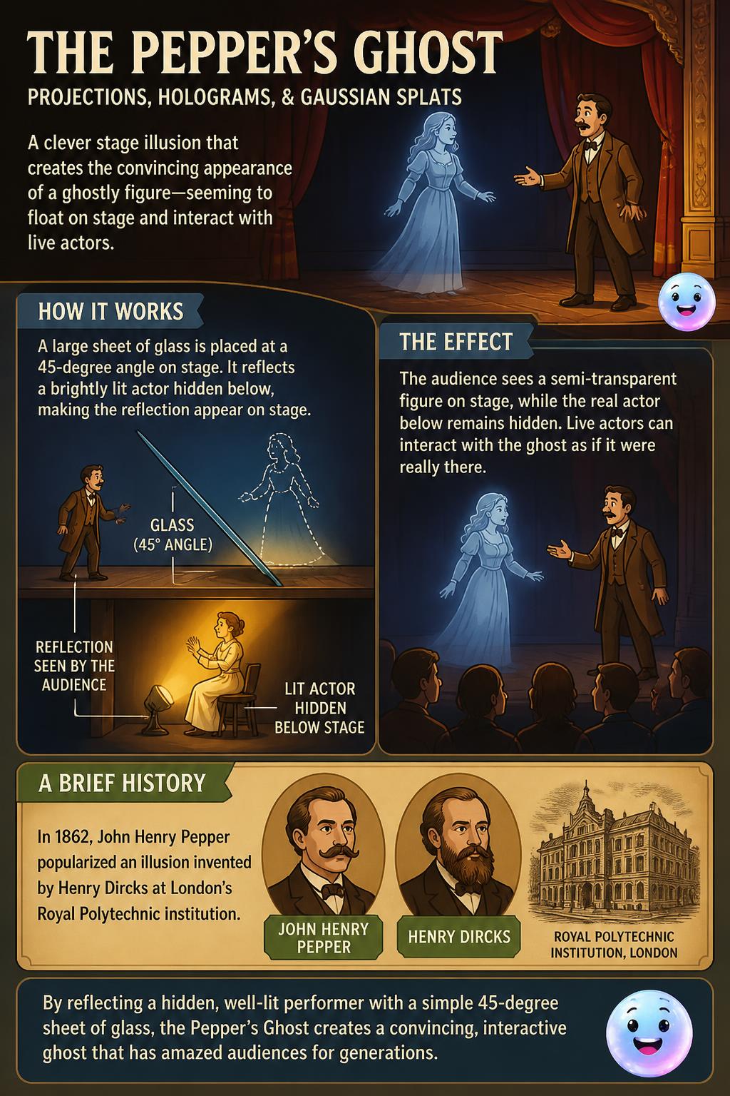 The Pepper's Ghost theater trick