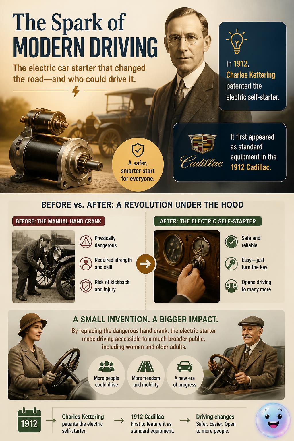 The spark of the electric car starter