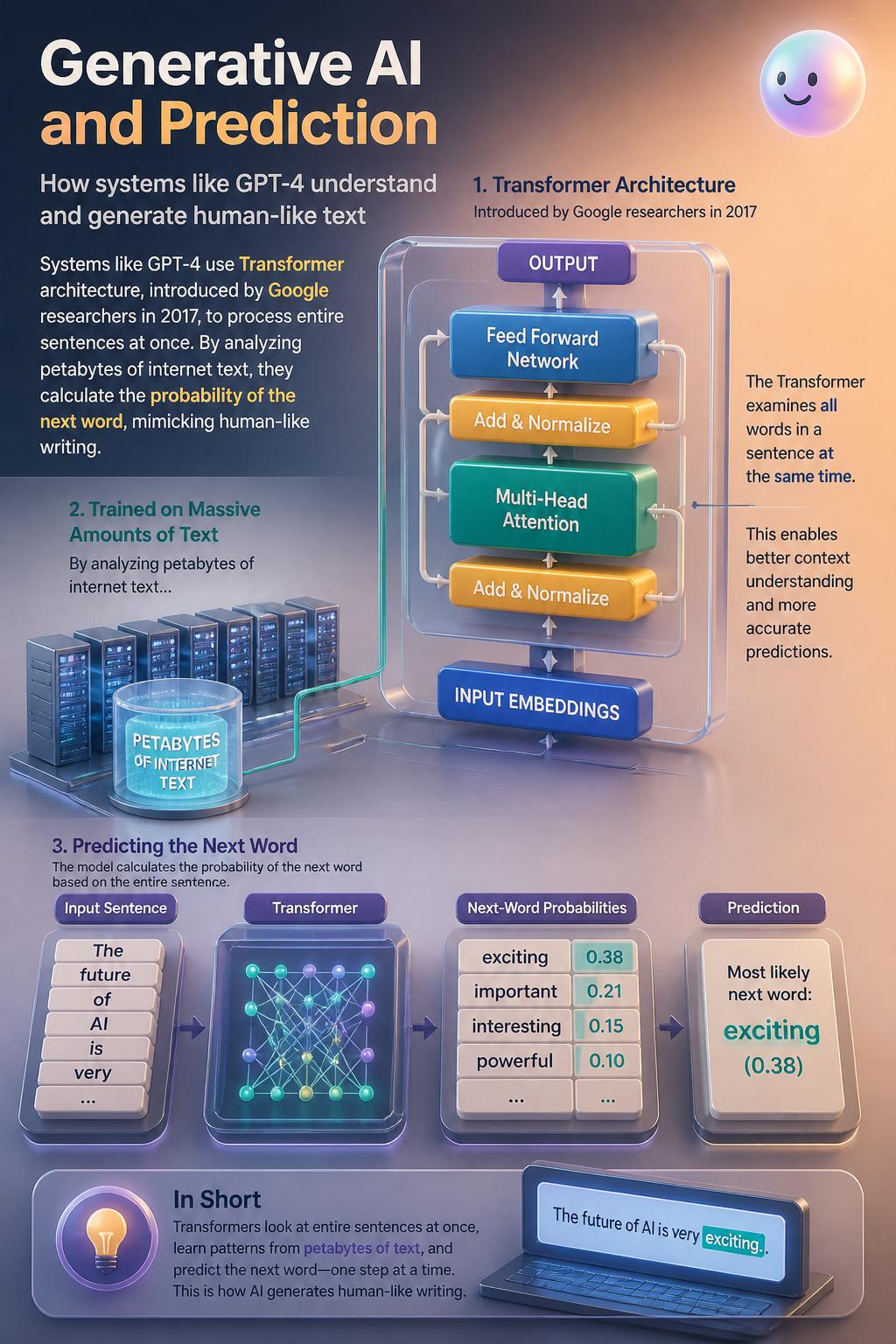 Generative artificial intelligence and prediction