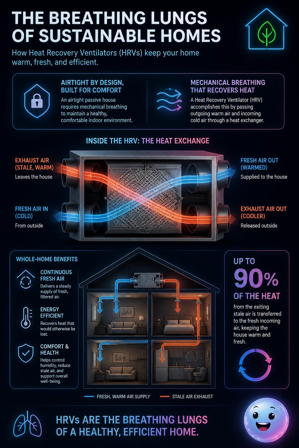 The breathing lungs of heat recovery ventilators