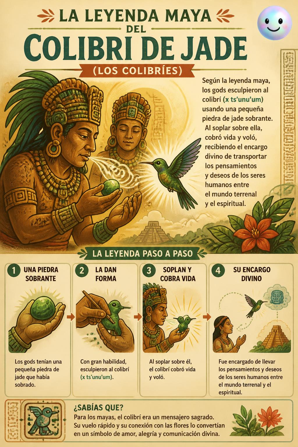 La leyenda maya del colibrí de jade