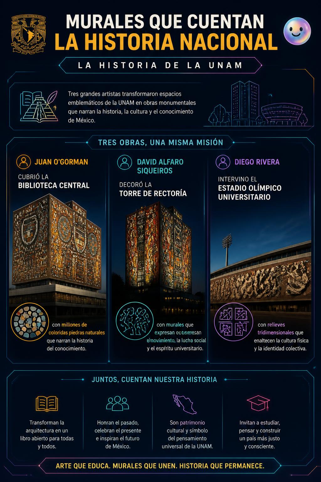 Murales que cuentan la historia nacional