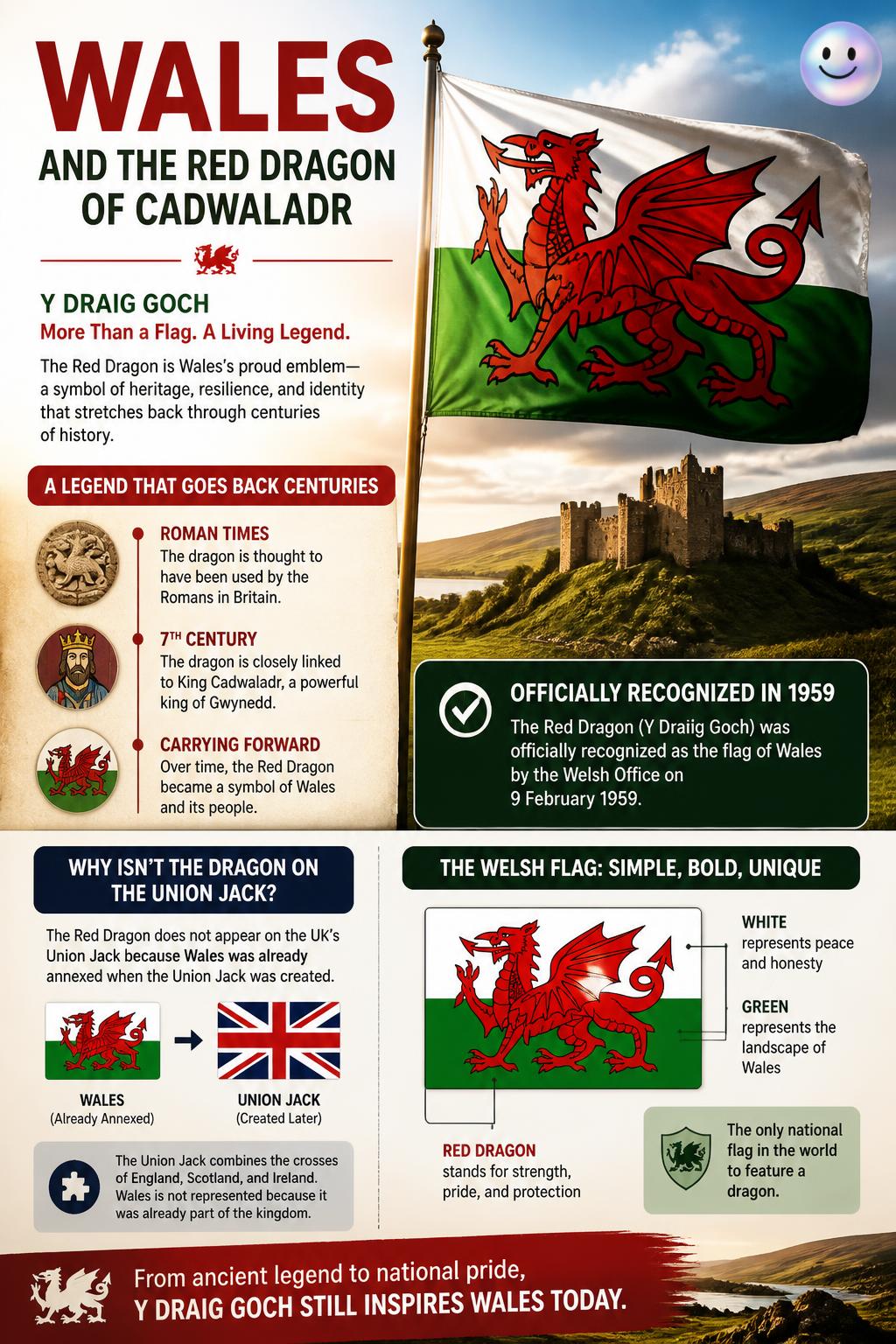 Wales and the red dragon of Cadwaladr