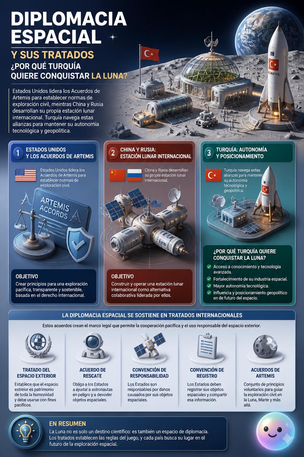 La diplomacia espacial y sus tratados