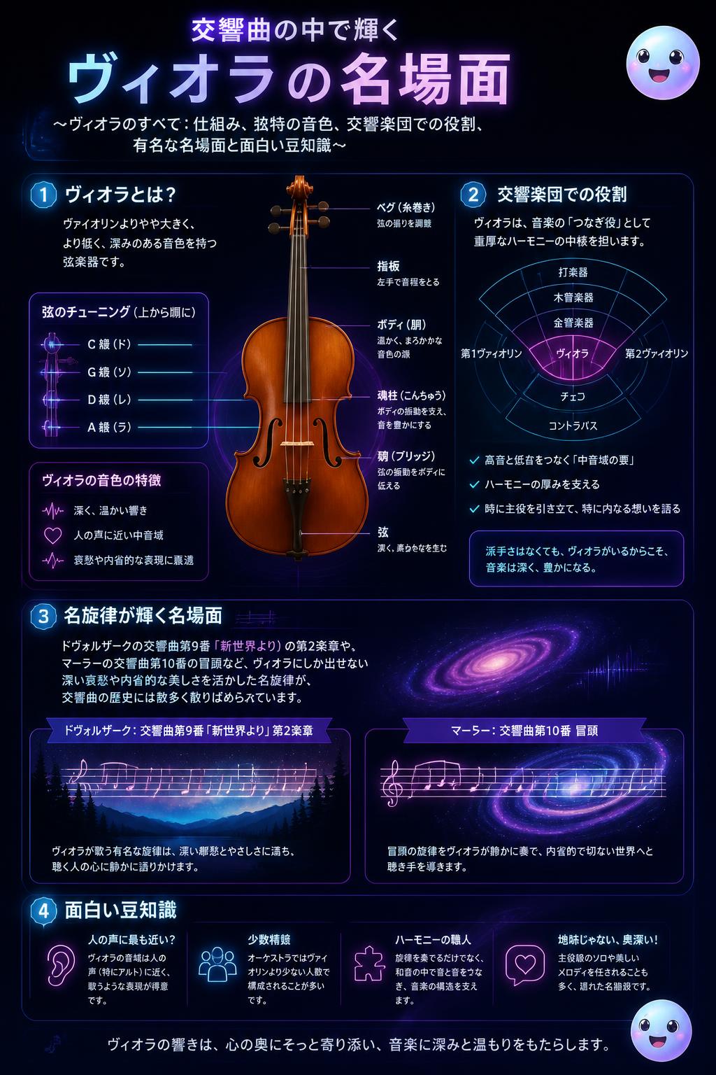 交響曲の中で輝くヴィオラの名場面