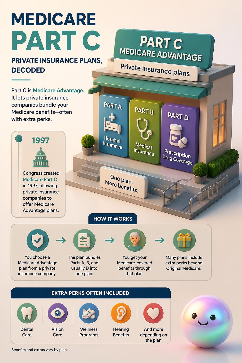 Part C introduces private insurance plans