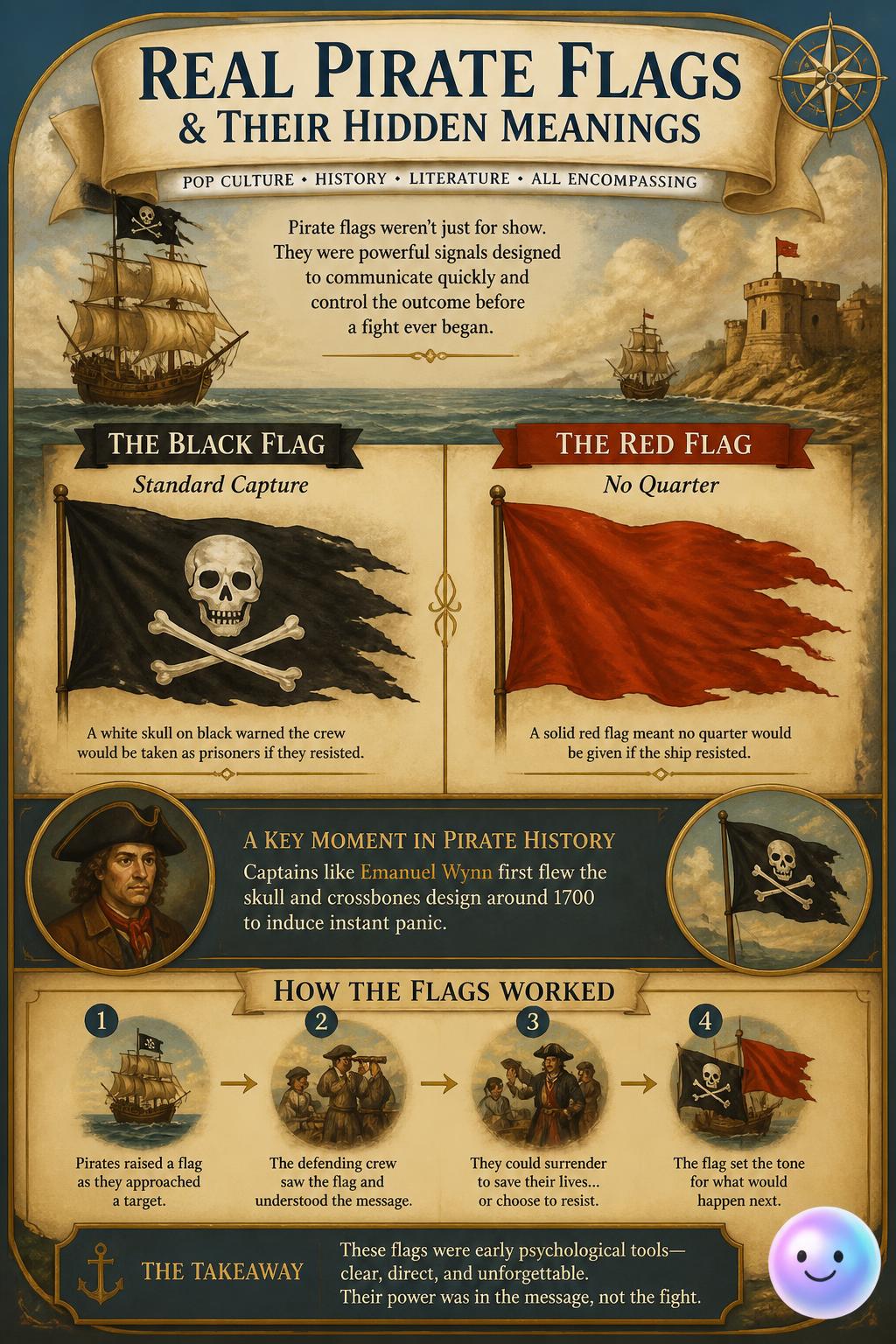Real pirate flags and their hidden meanings