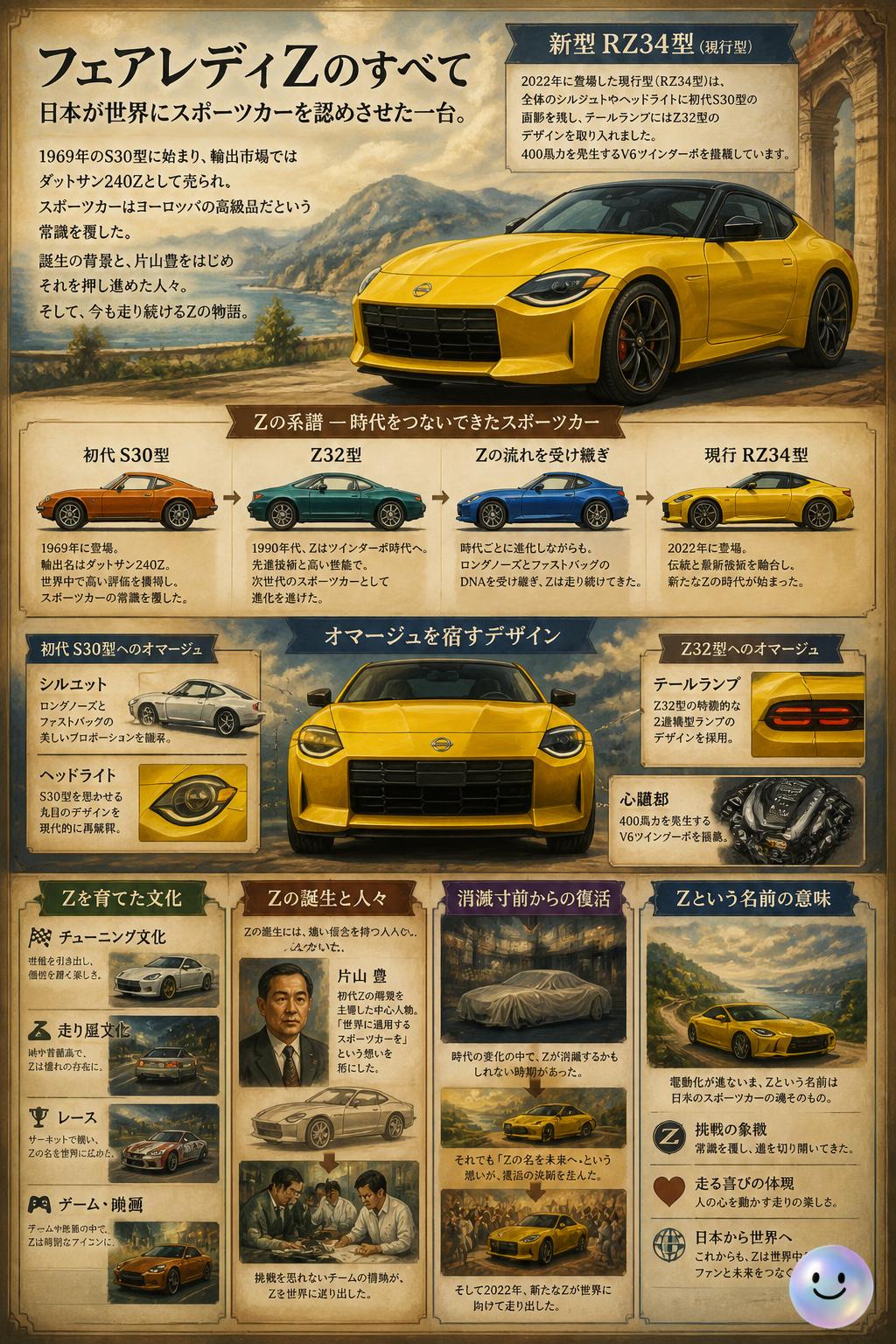 初代とZ32のオマージュを宿す新型RZ34
