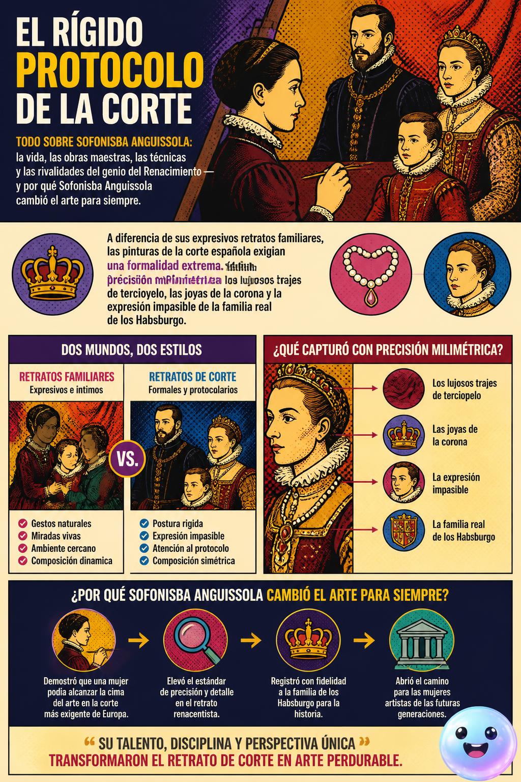 El rígido protocolo de la corte