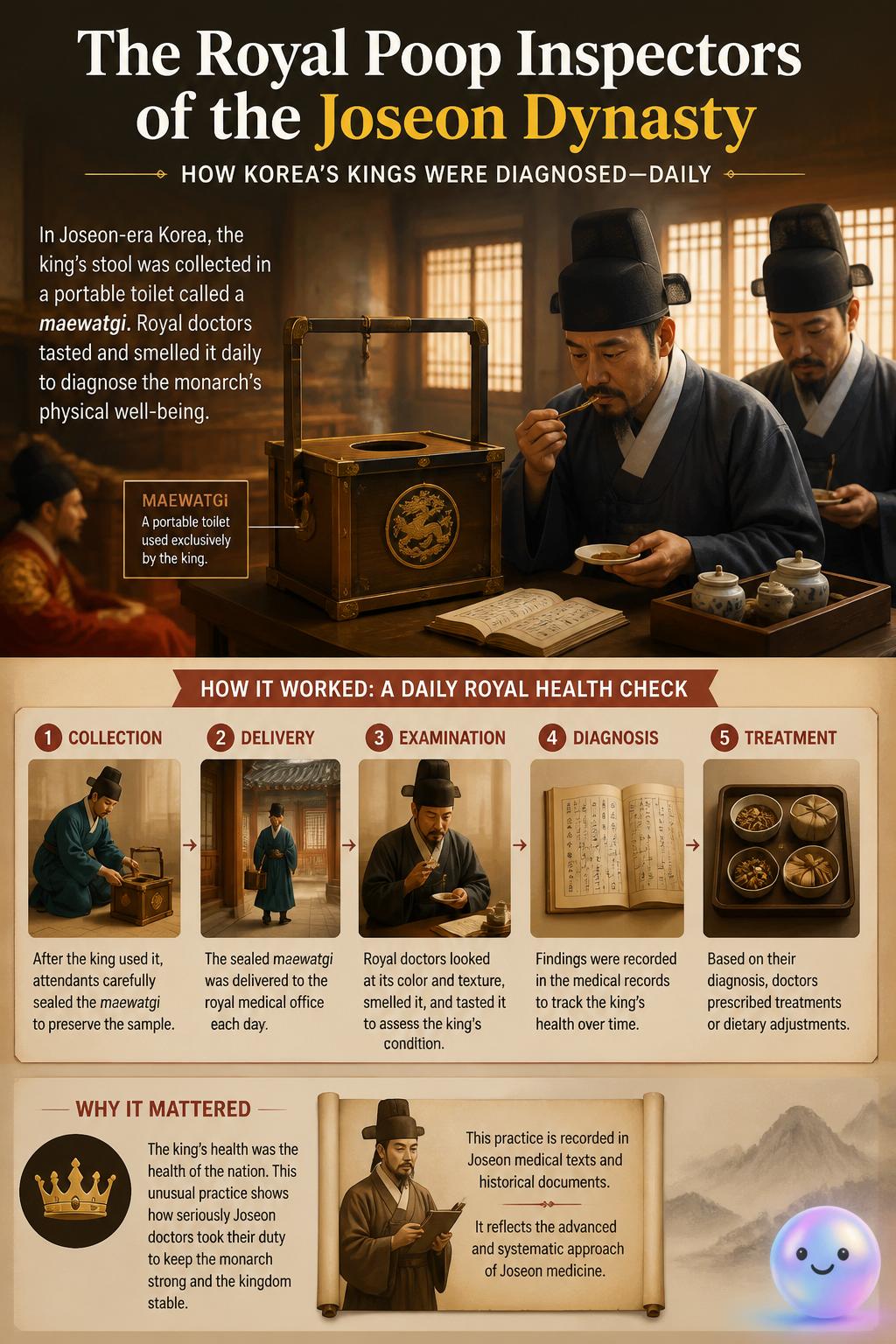 The royal poop inspectors of the Joseon Dynasty