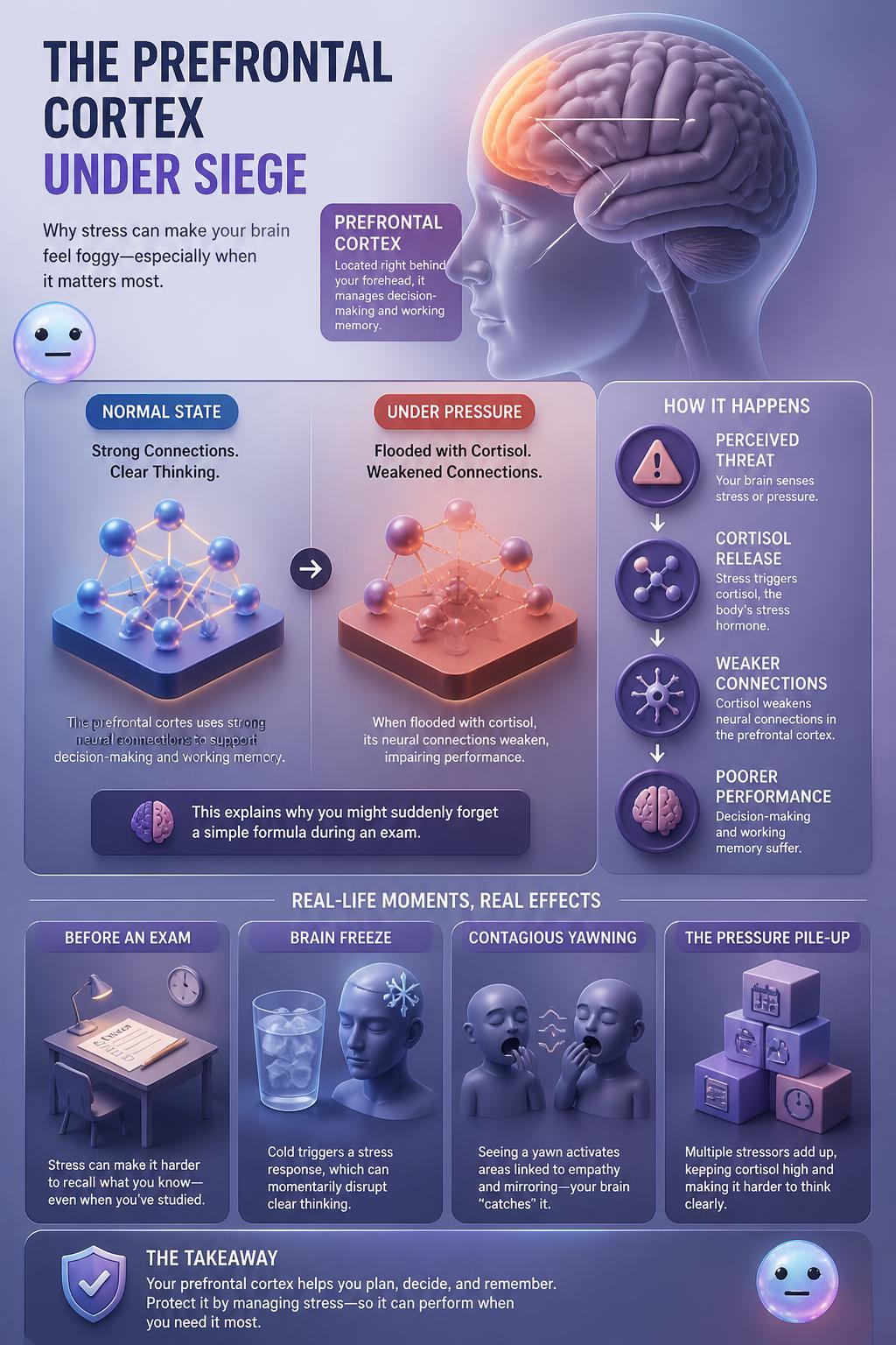 The prefrontal cortex under siege