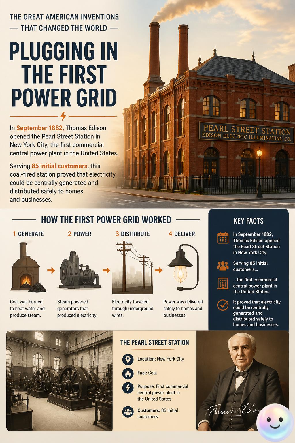 Plugging in the first power grid