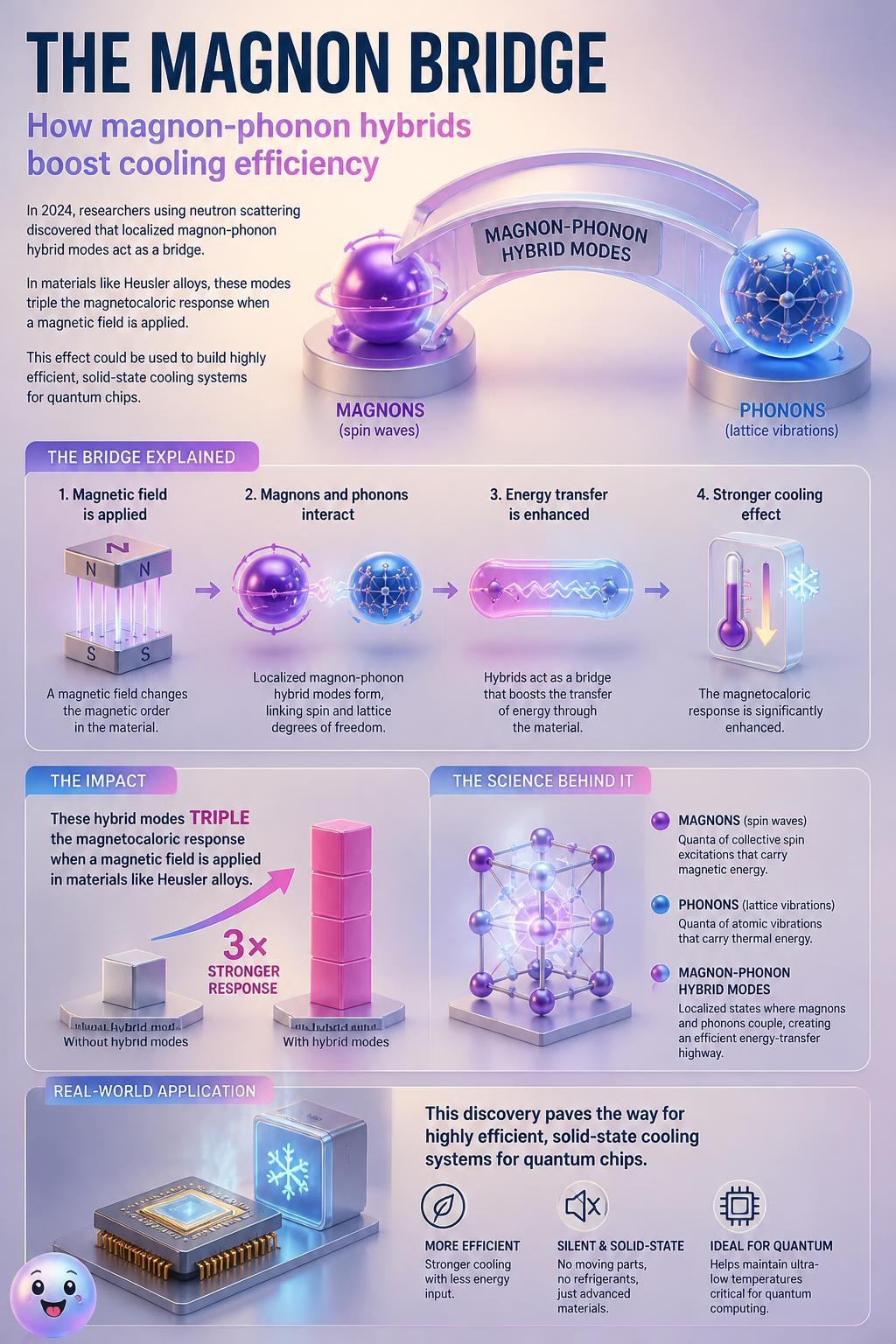 How magnon-phonon hybrids boost cooling efficiency