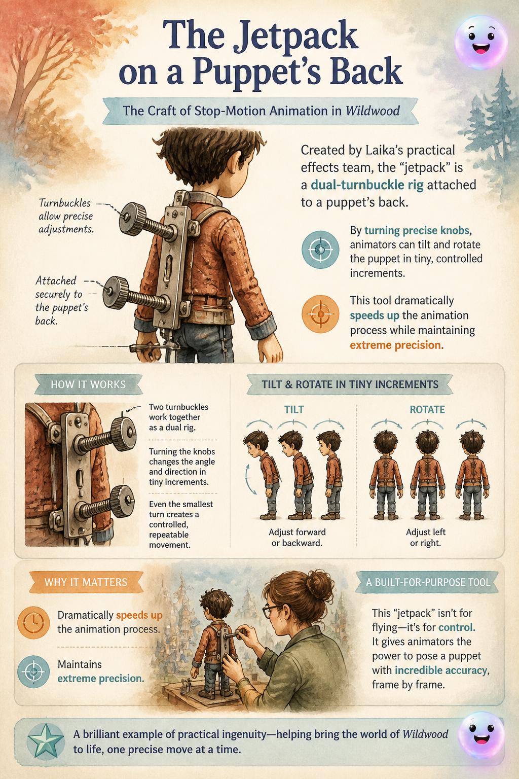 The jetpack on a puppet's back
