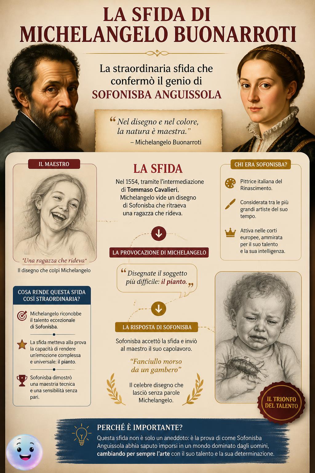La sfida di Michelangelo a Sofonisba Anguissola