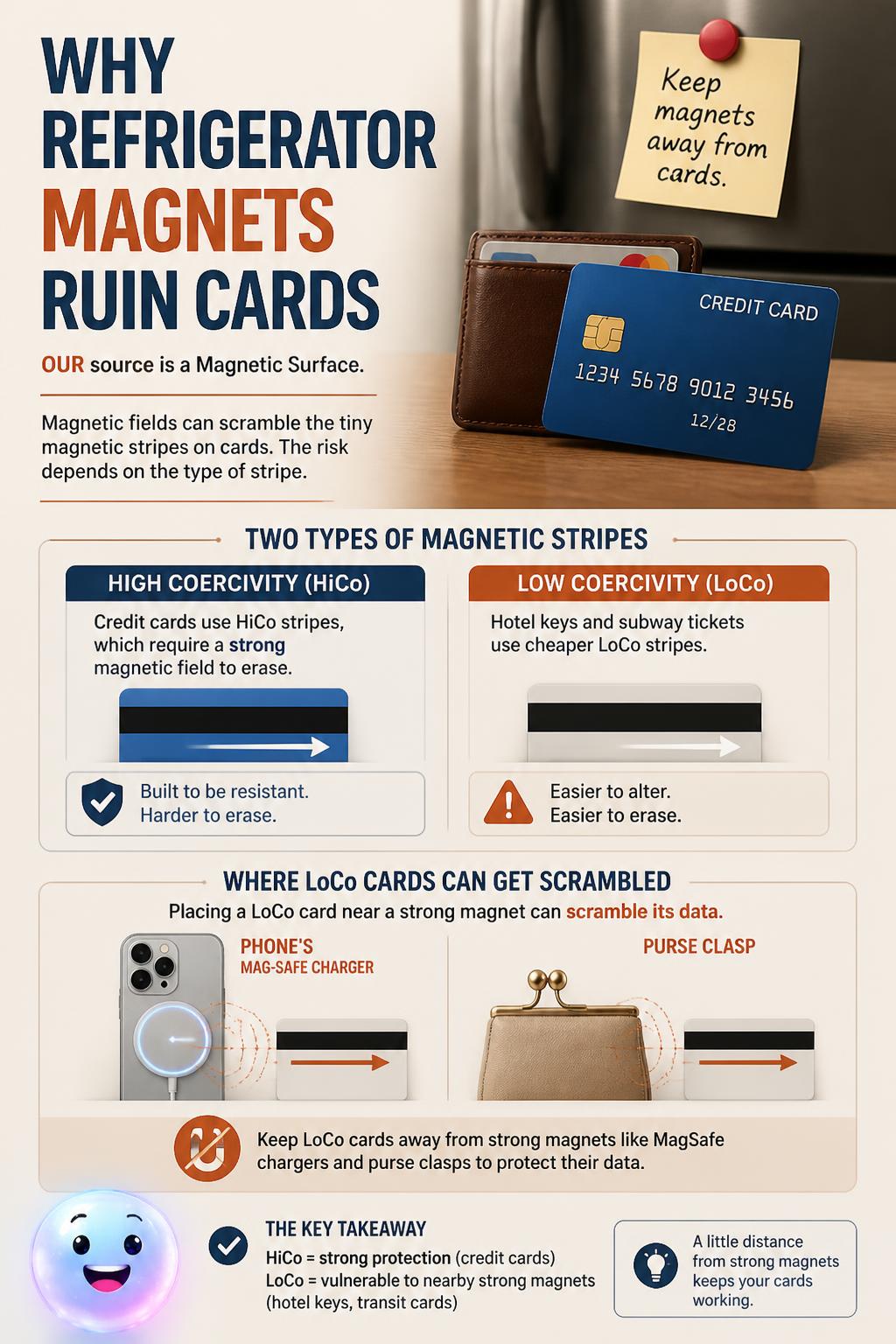 Why refrigerator magnets ruin cards