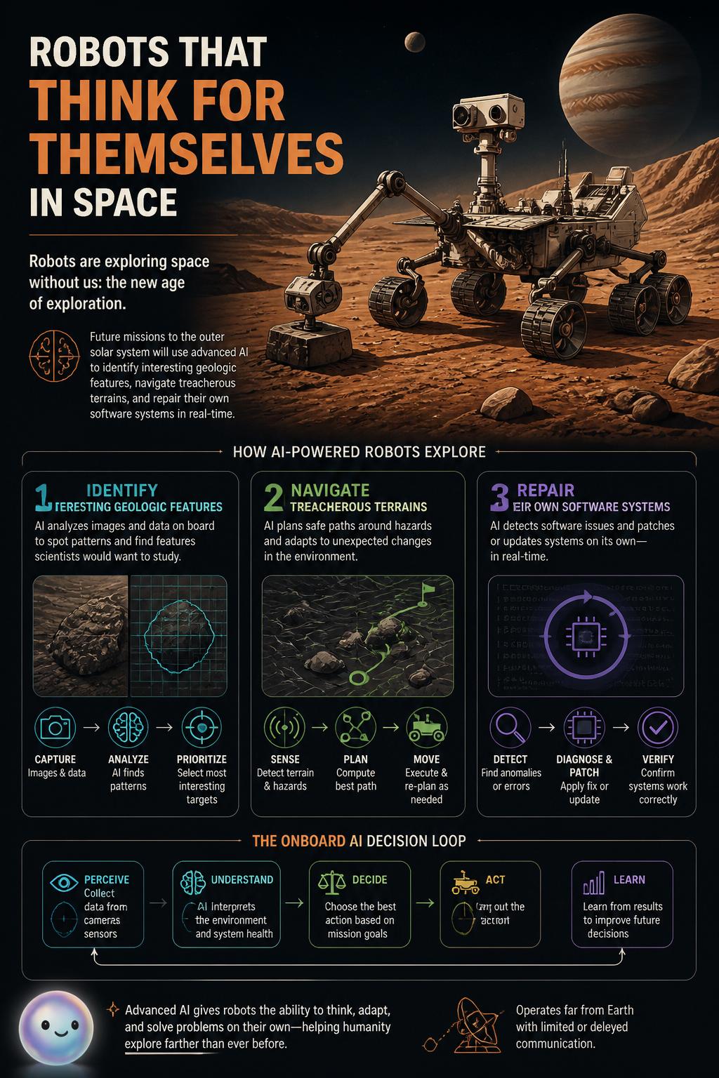 Robots that think for themselves in space