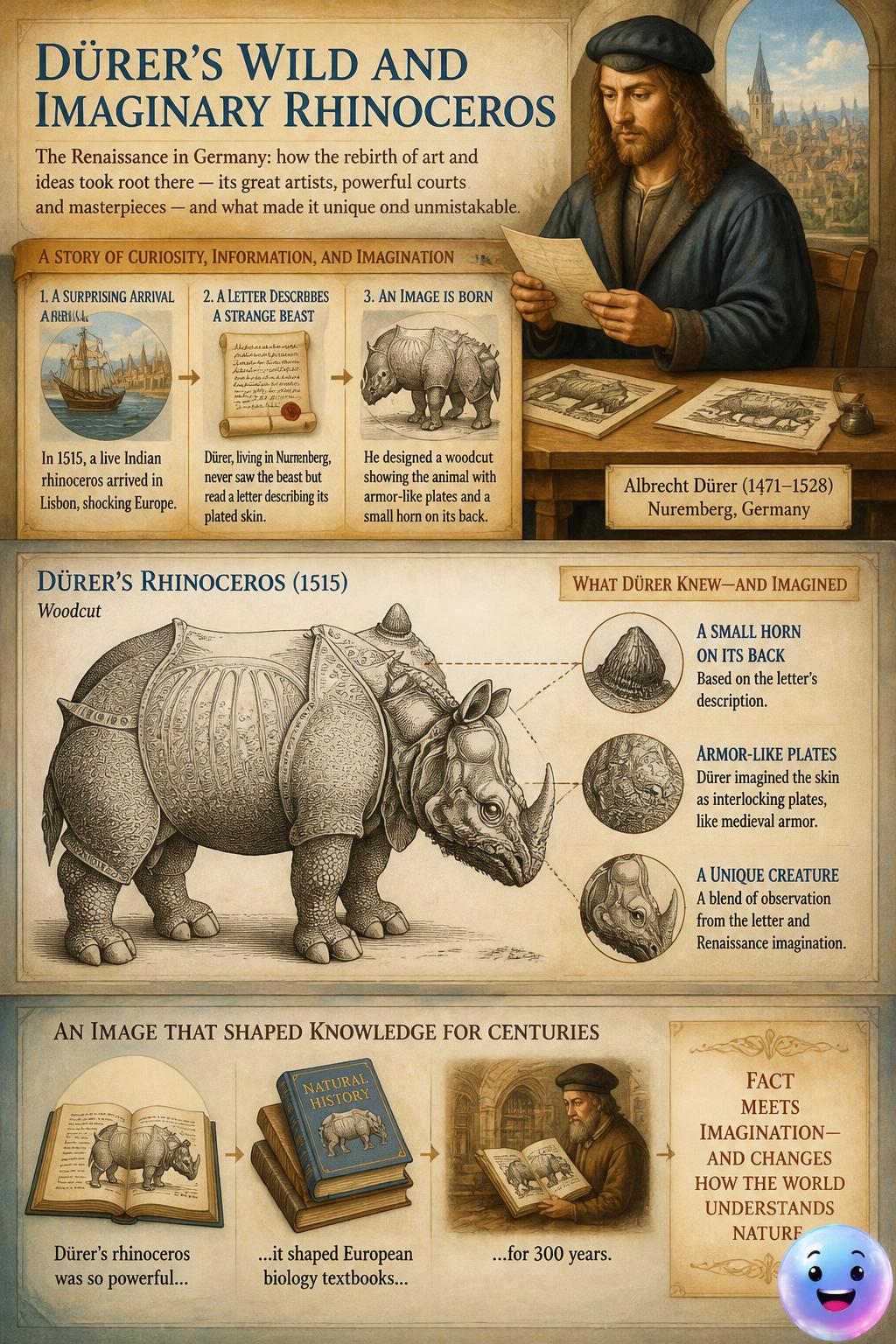 Dürer's wild and imaginary rhinoceros