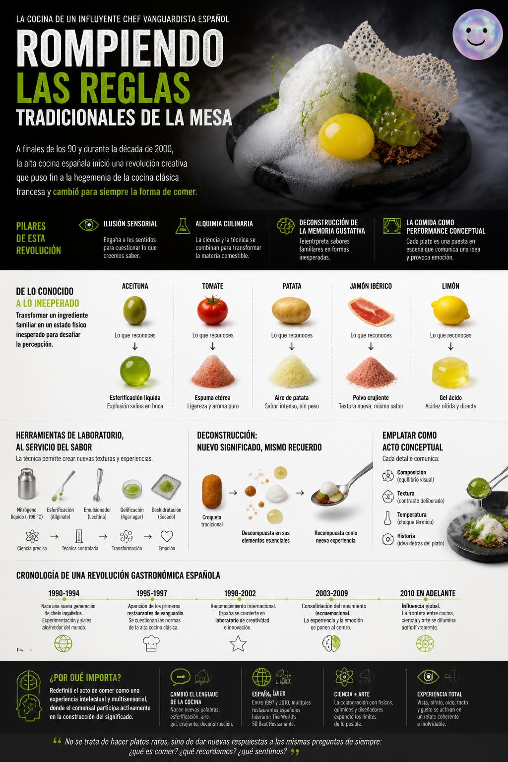 Rompiendo las reglas tradicionales de la mesa