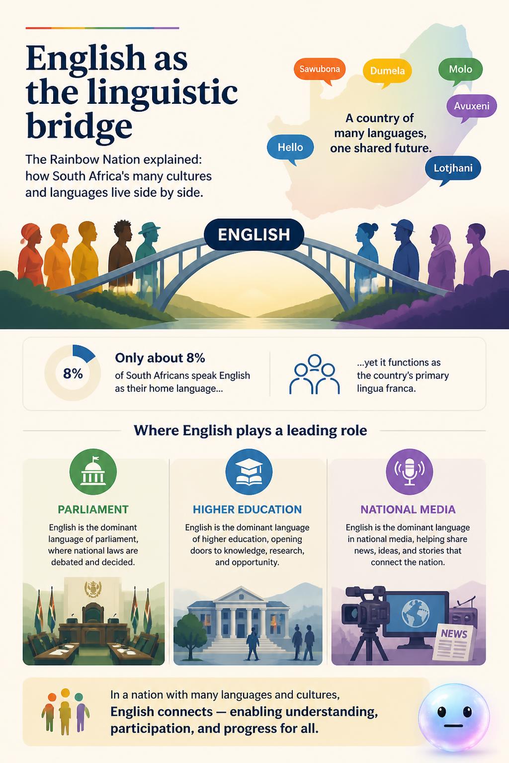 English as the linguistic bridge