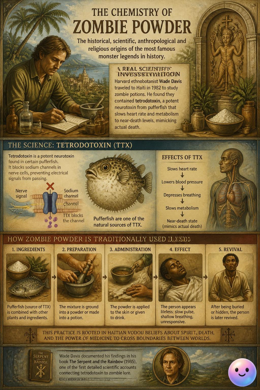 The chemistry of zombie powder