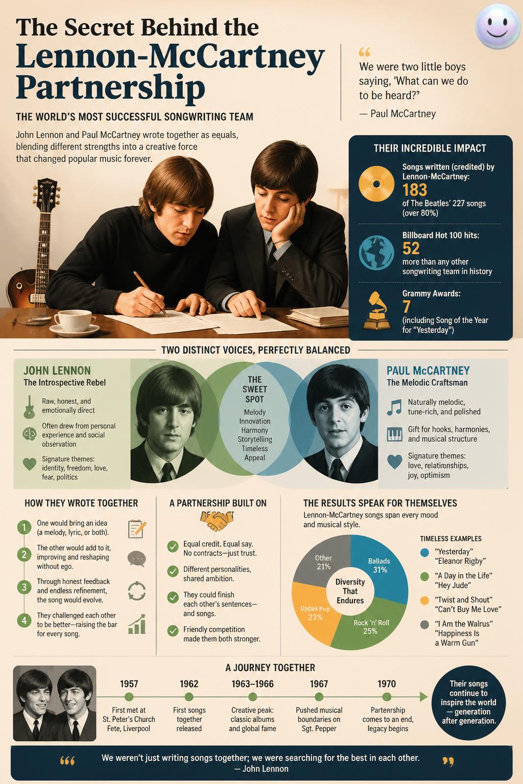 The secret behind the Lennon-McCartney partnership