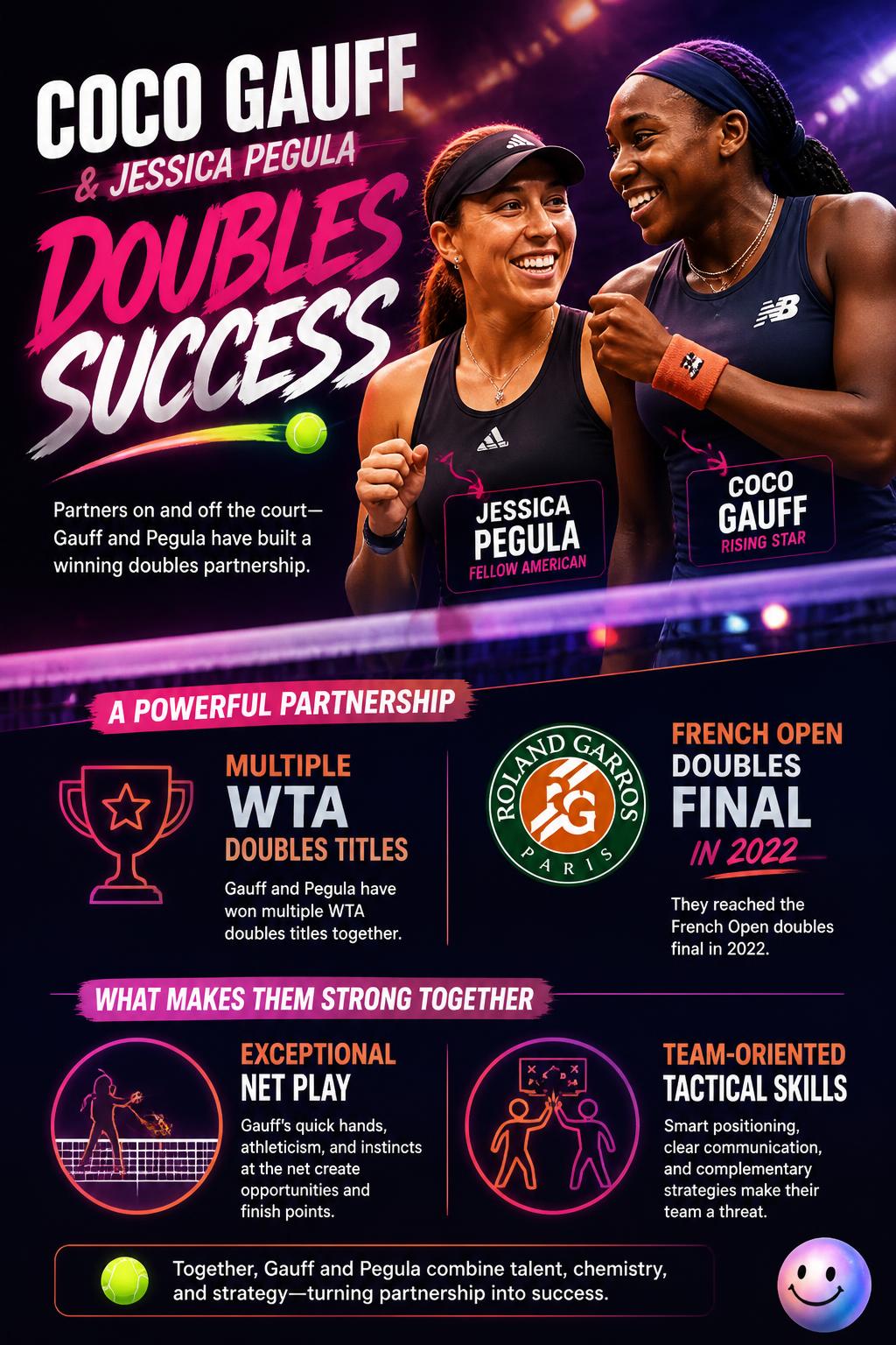 Doubles success with Jessica Pegula