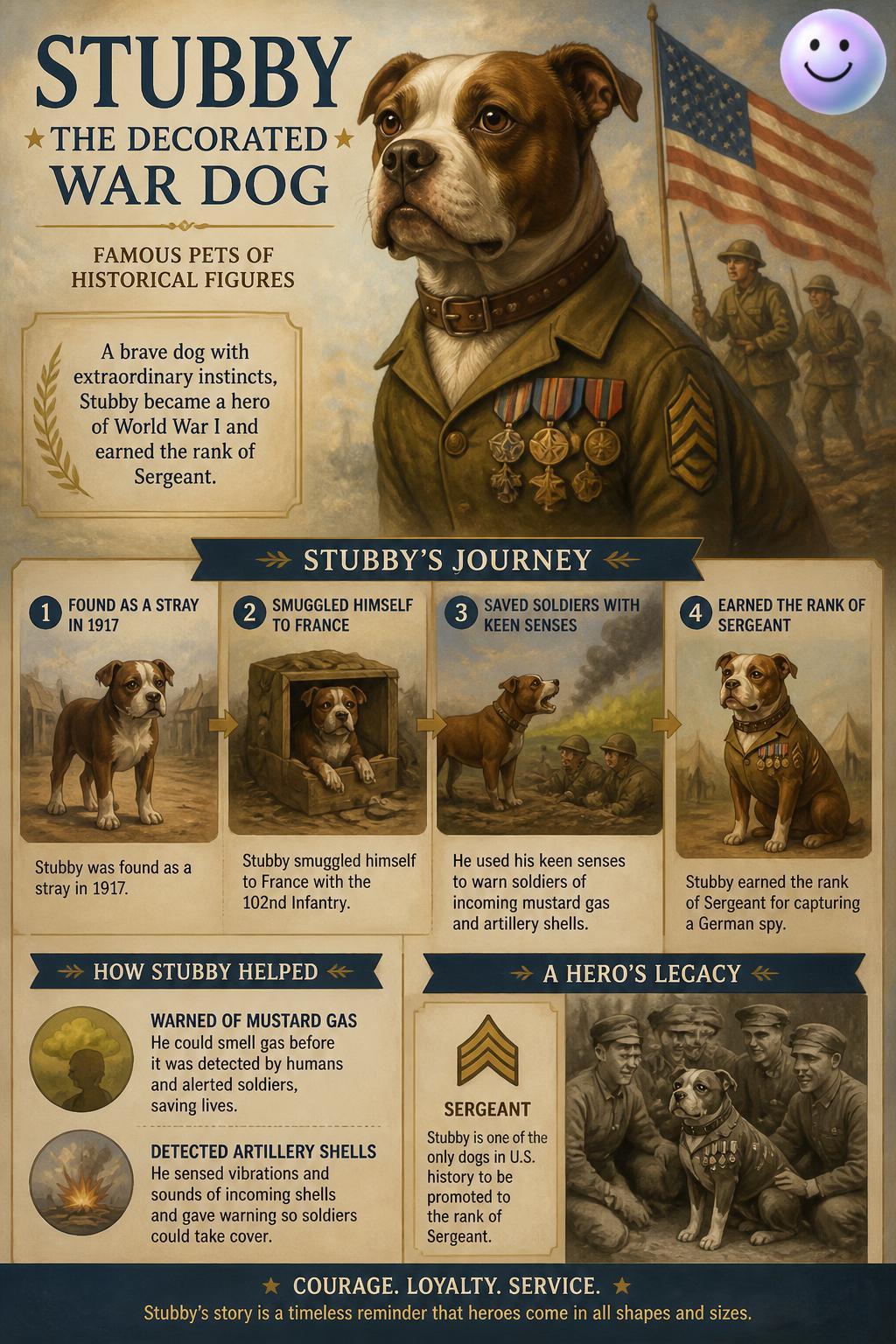 Stubby the decorated war dog