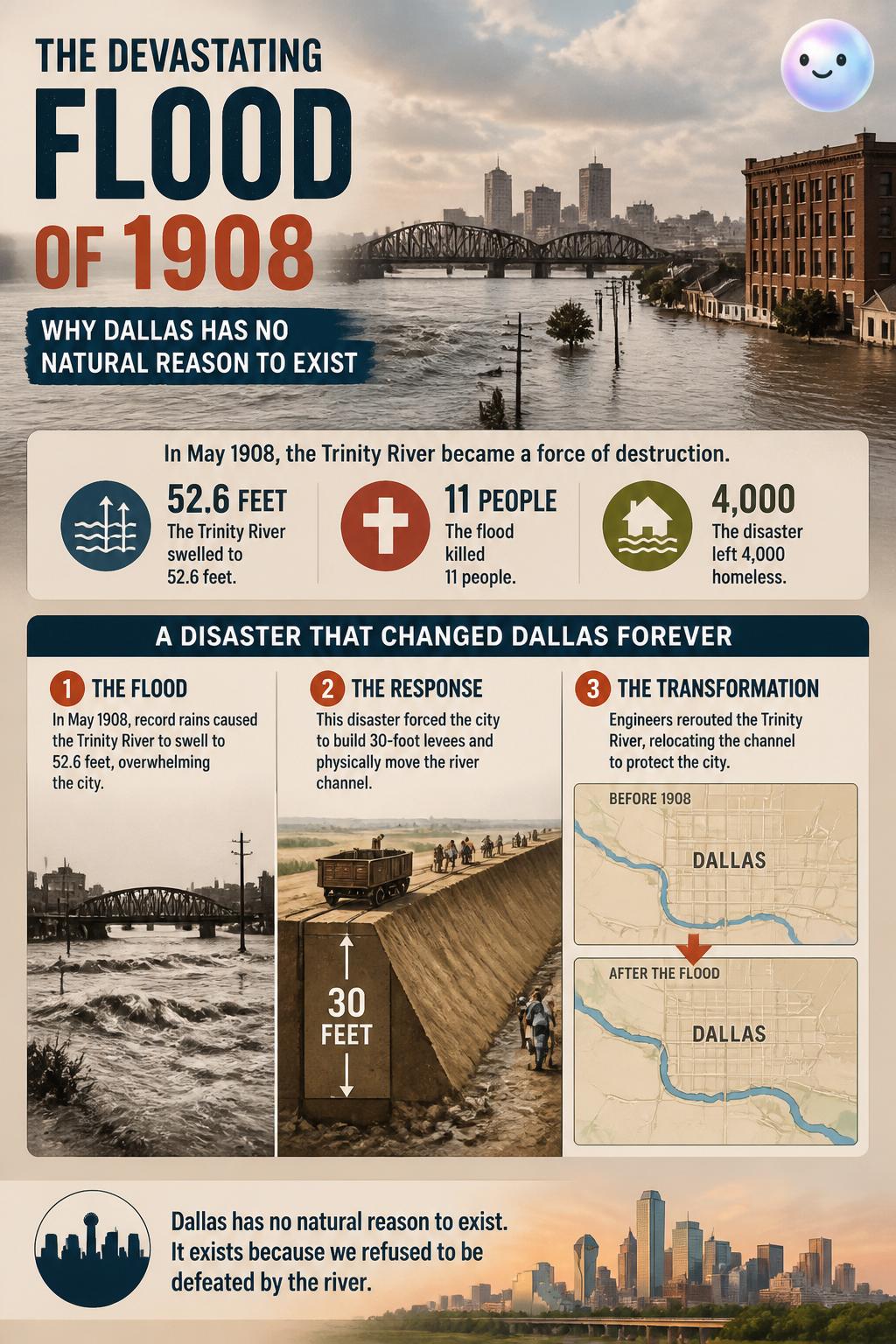 The devastating flood of 1908
