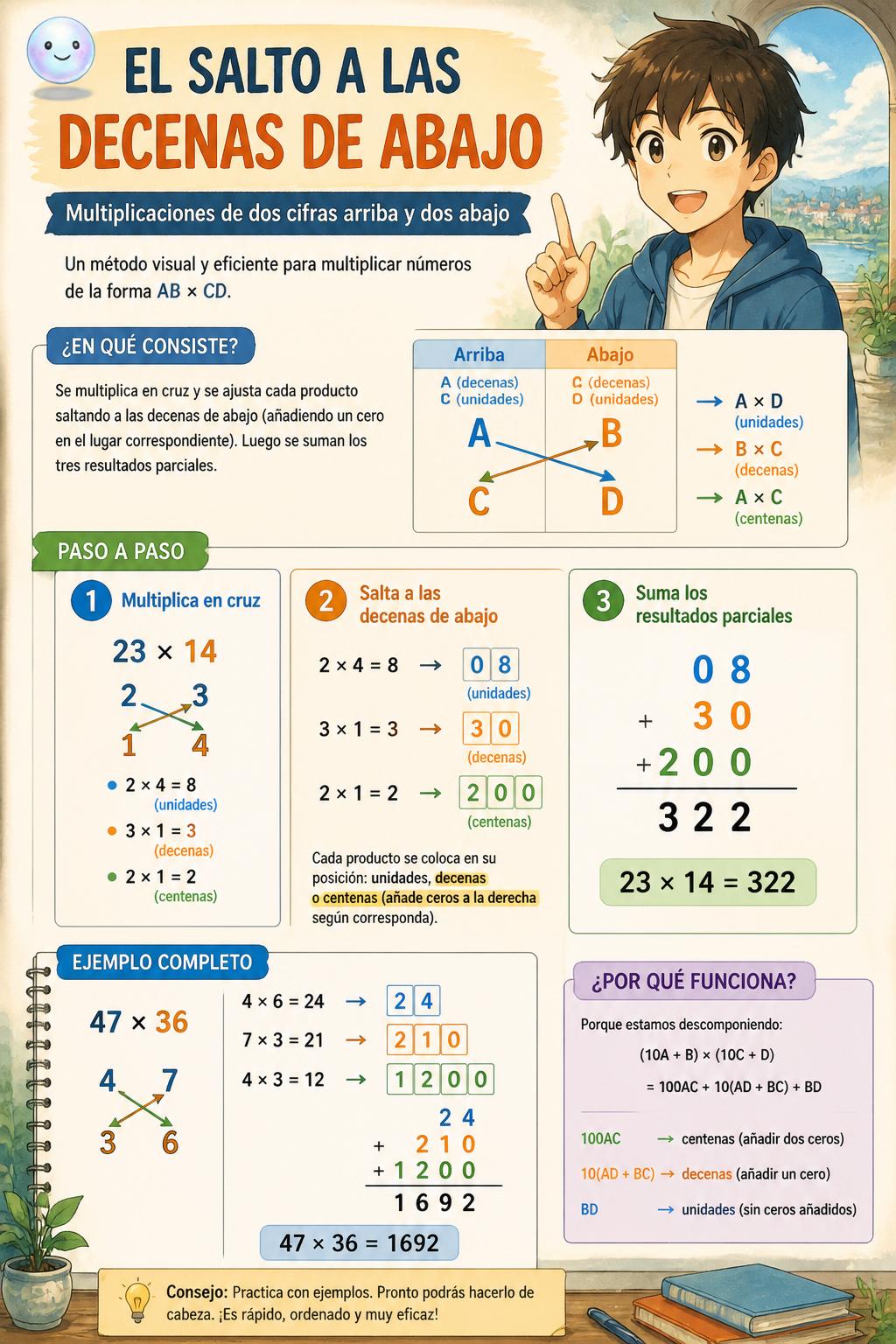 El salto a las decenas de abajo