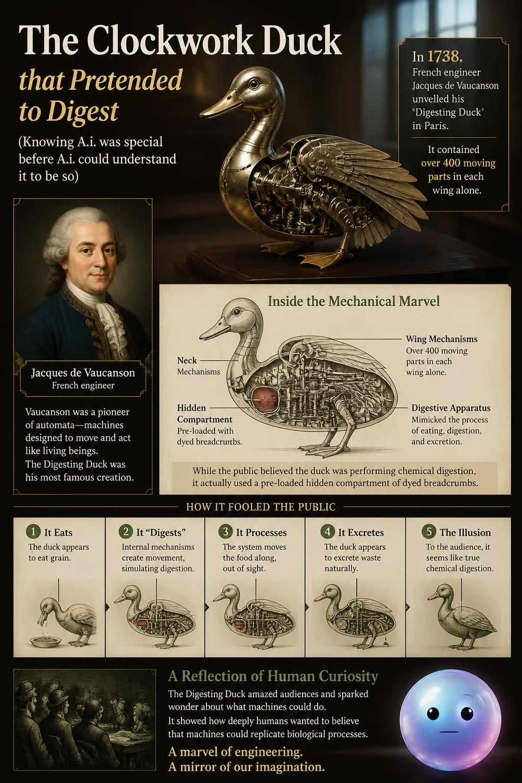 The clockwork duck that pretended to digest