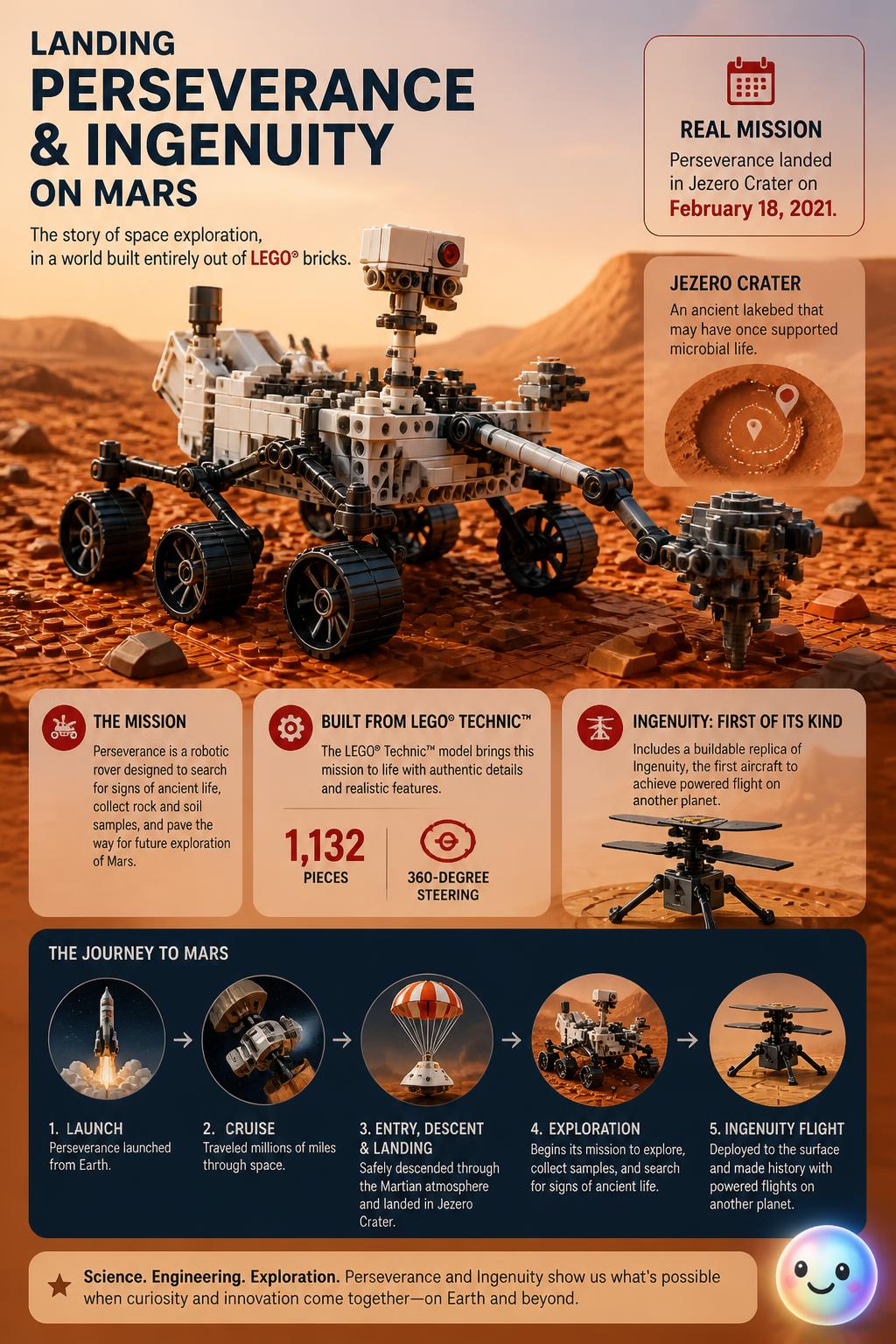 Landing Perseverance and Ingenuity on Mars