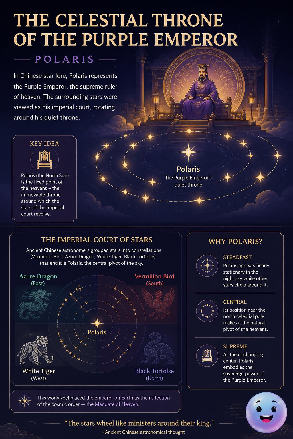 The celestial throne of the Purple Emperor